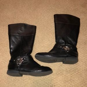 Girls Michael Kors Brown and Black Boots